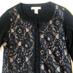 Banana republic lace cardigan